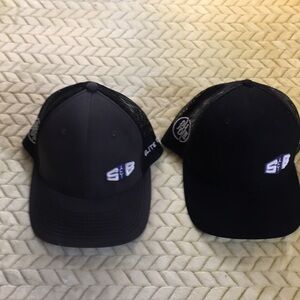 Bundle 2 S&B trucker cap  gray. and black